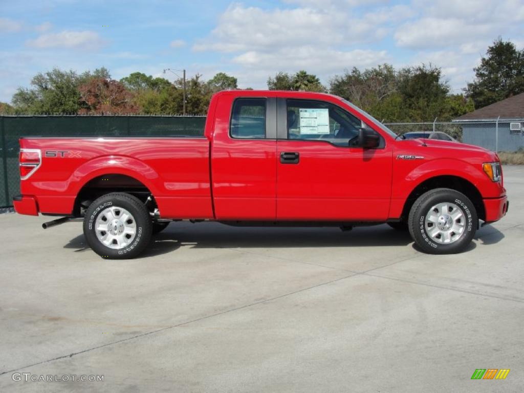 Vermillion Red 2010 Ford F150 STX SuperCab Exterior Photo #41271629