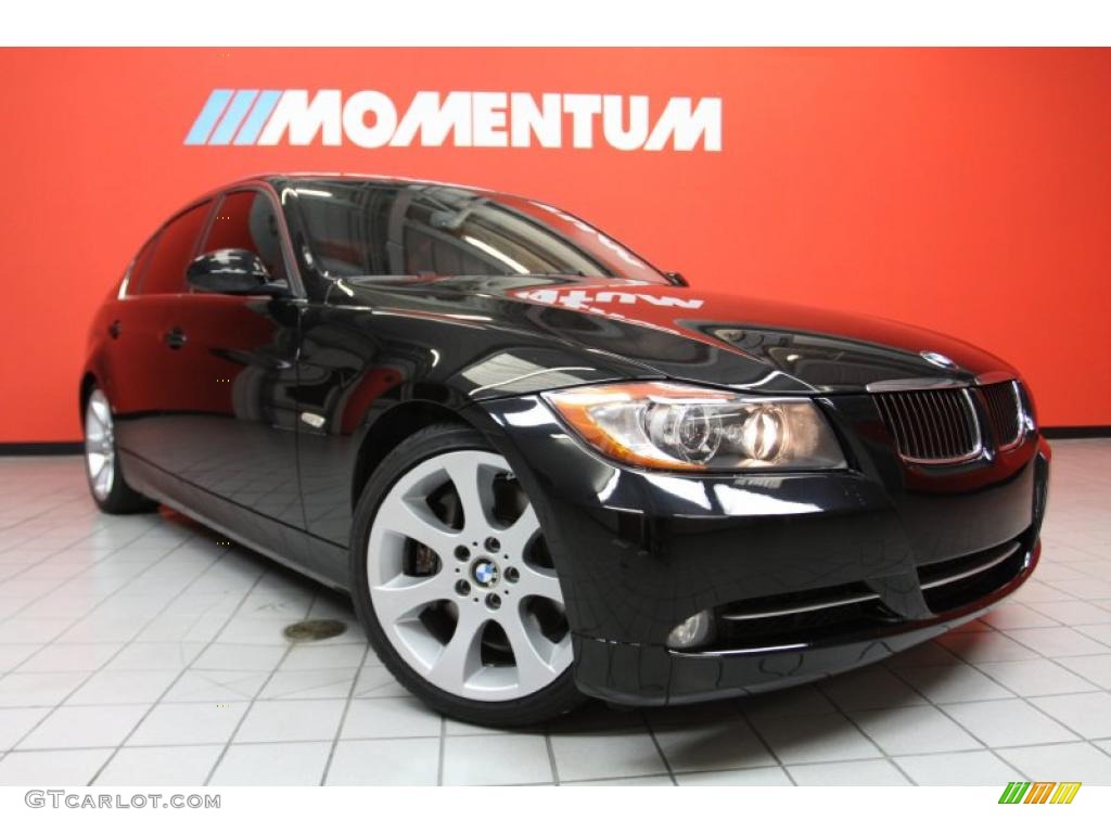 2008 3 Series 335i Sedan - Jet Black / Black photo #1