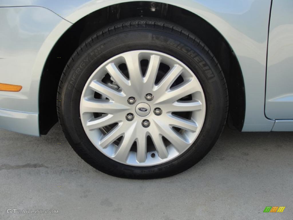 2011 Fusion Hybrid - Light Ice Blue Metallic / Medium Light Stone photo #10