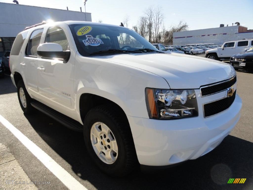 Summit White 2010 Chevrolet Tahoe LT 4x4 Exterior Photo #41272541