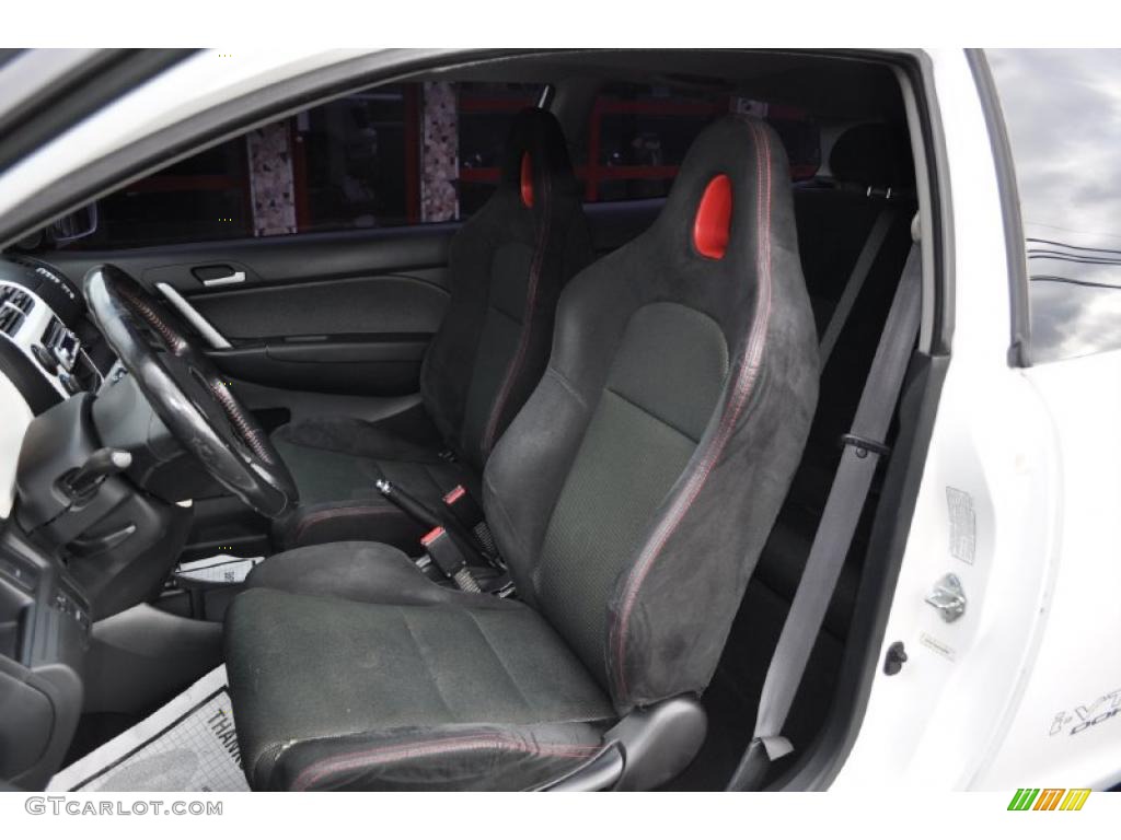 Black Interior 2003 Honda Civic Si Hatchback Photo #41274741