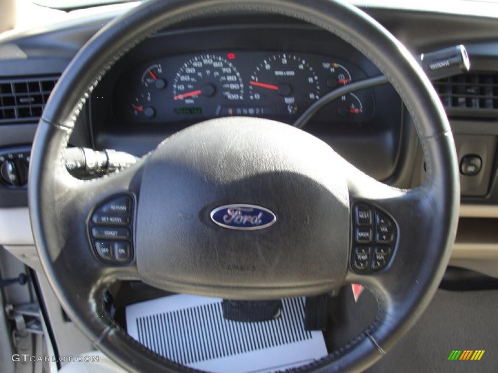 2005 Ford Excursion Limited Medium Pebble Steering Wheel Photo #41274917