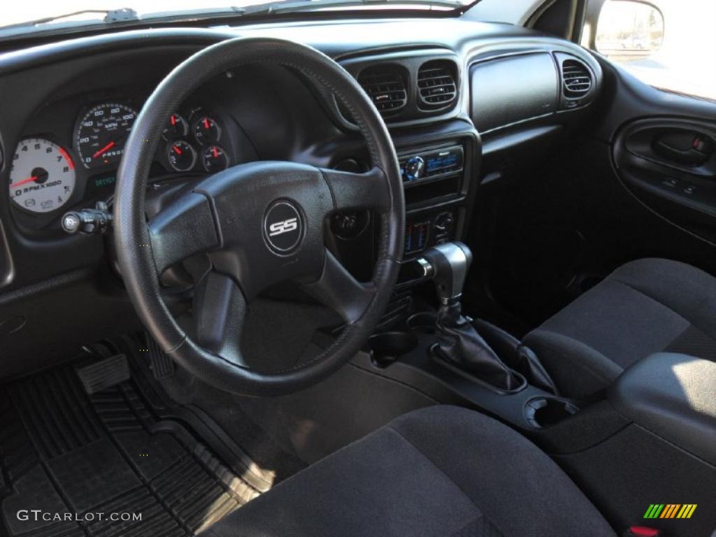 Ebony Interior 2008 Chevrolet TrailBlazer SS Photo #41276465