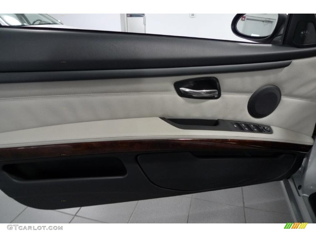 2008 BMW 3 Series 335i Convertible Oyster Door Panel Photo #41278597