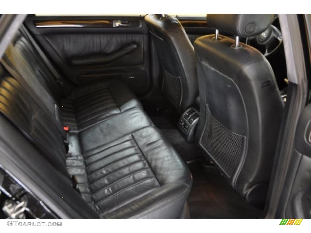 Onyx Black Interior 1999 Audi A6 2.8 quattro Sedan Photo #41280225