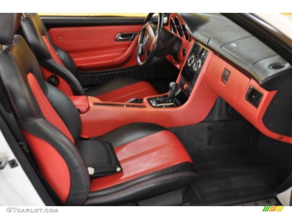 Salsa Red/Charcoal Interior 2000 Mercedes-Benz SLK 230 Kompressor Roadster Photo #41281009