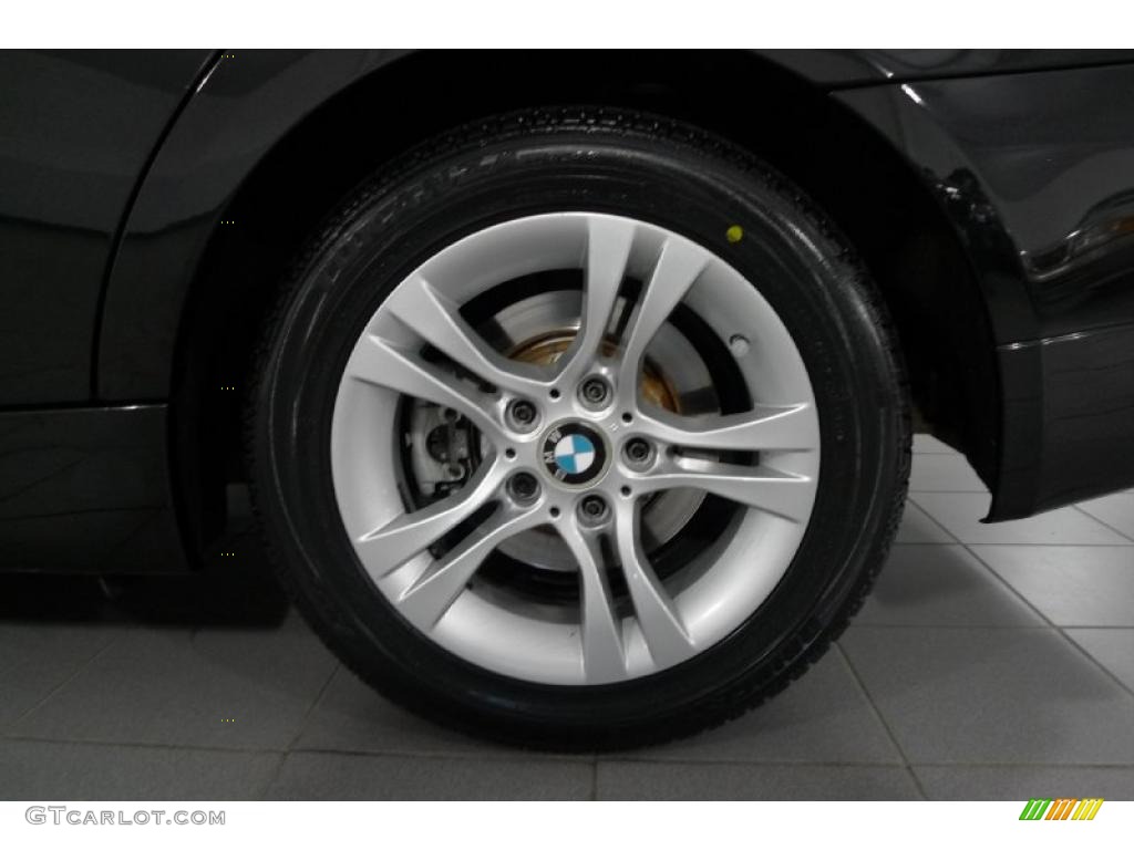 2008 3 Series 328xi Sedan - Jet Black / Black photo #21