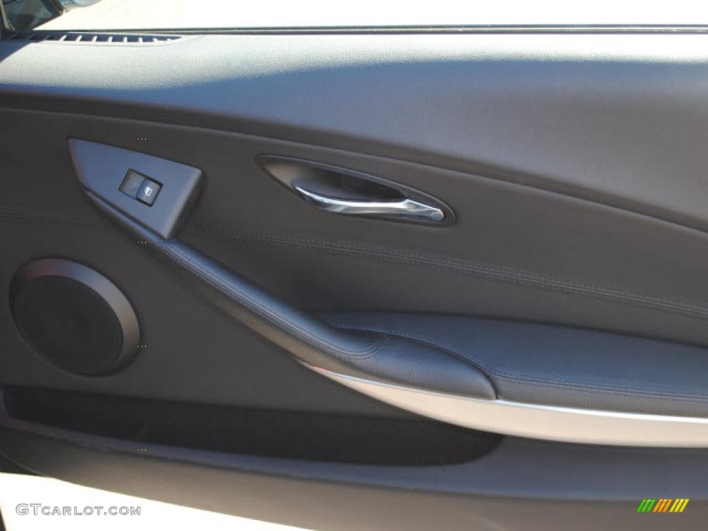 2008 BMW 6 Series 650i Coupe Black Door Panel Photo #41282789