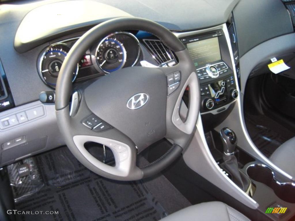 2011 Hyundai Sonata Limited 2.0T Gray Steering Wheel Photo #41283281