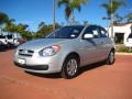 Platinum Silver 2011 Hyundai Accent GS 3 Door Exterior