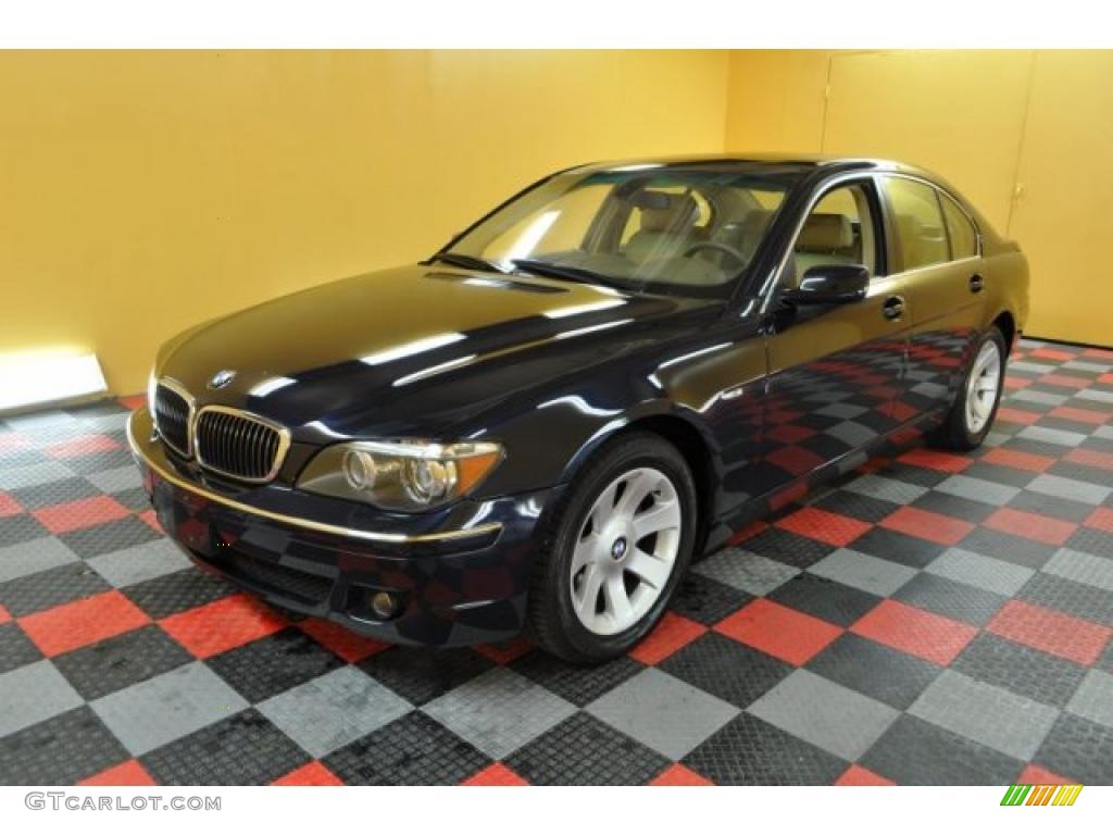 2006 7 Series 750i Sedan - Monaco Blue Metallic / Basalt Grey/Flannel Grey photo #2