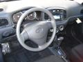 Black 2011 Hyundai Accent GS 3 Door Dashboard