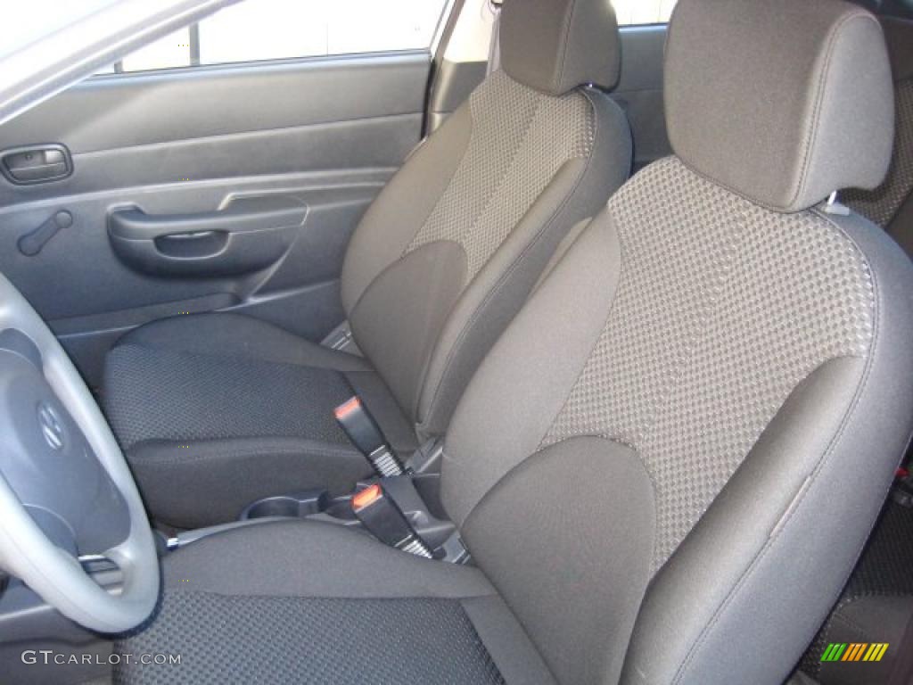 Black Interior 2011 Hyundai Accent GS 3 Door Photo #41283389