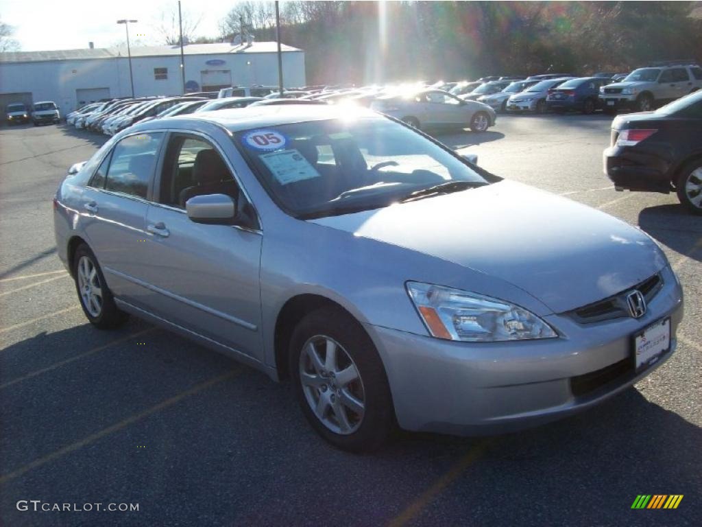 2005 Accord EX-L V6 Sedan - Silver Frost Metallic / Gray photo #1