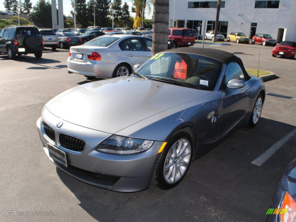 Silver Grey Metallic 2007 BMW Z4 3.0i Roadster Exterior Photo #41288189