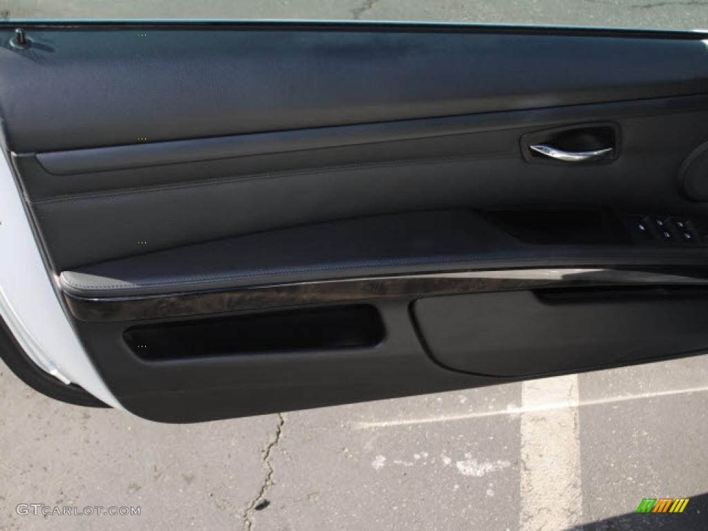 2008 BMW 3 Series 328i Convertible Black Door Panel Photo #41289273