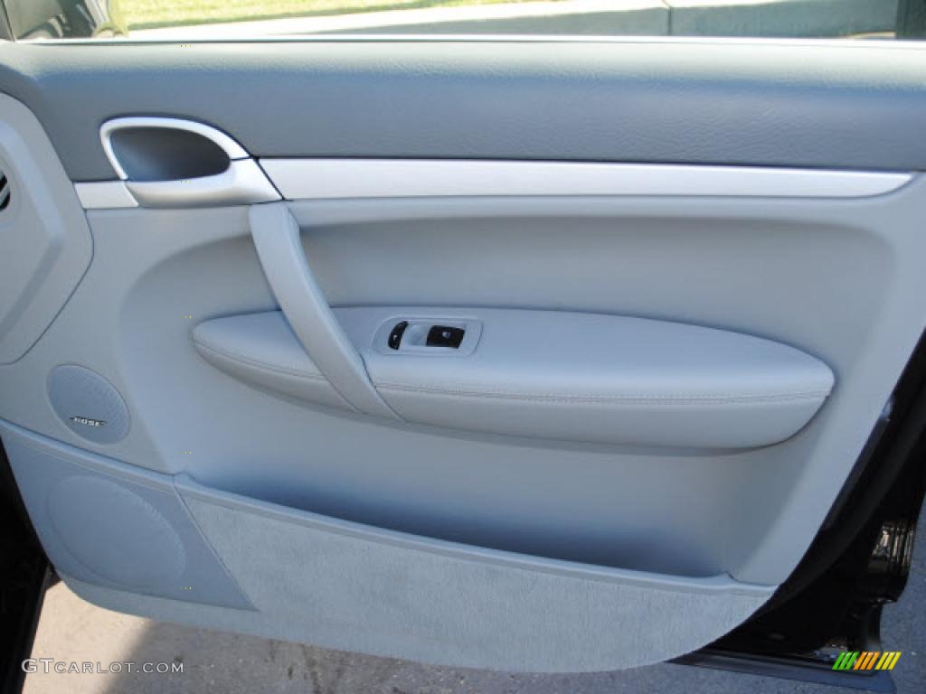 2009 Porsche Cayenne S Stone/Steel Grey Door Panel Photo #41289493