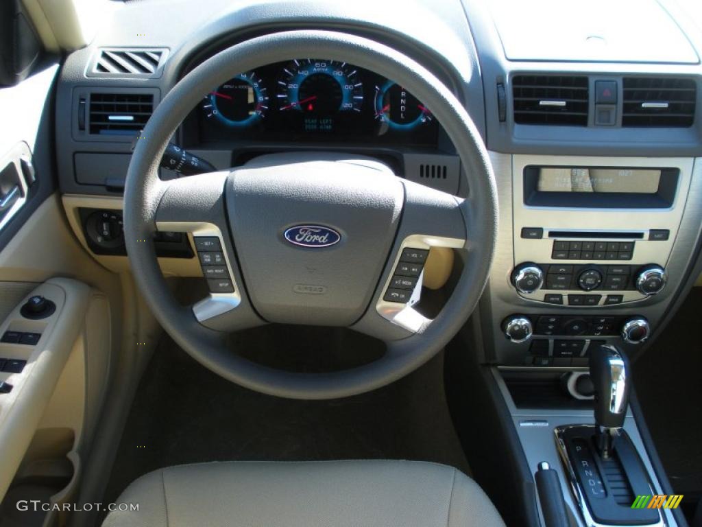 2011 Fusion SE - Steel Blue Metallic / Medium Light Stone photo #8