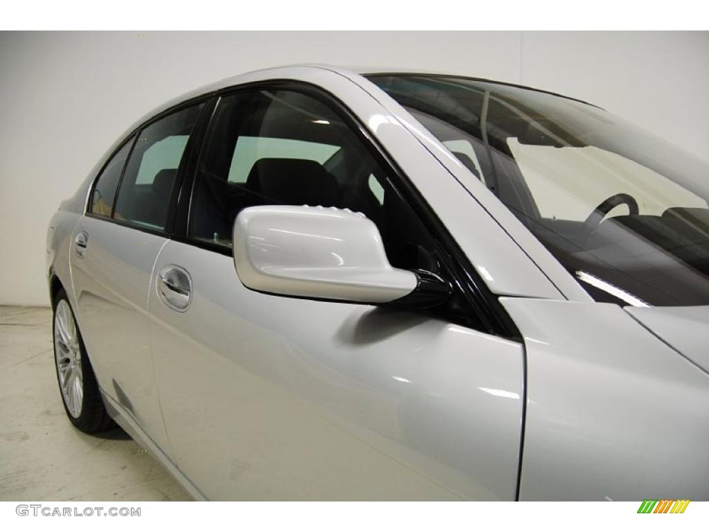 2008 7 Series 750i Sedan - Titanium Silver Metallic / Black photo #4