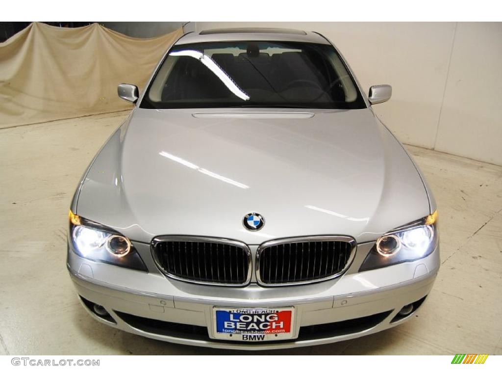 2008 7 Series 750i Sedan - Titanium Silver Metallic / Black photo #5