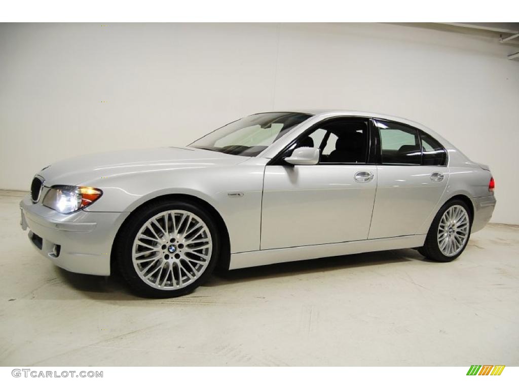 2008 7 Series 750i Sedan - Titanium Silver Metallic / Black photo #11