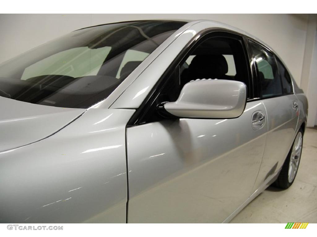 2008 7 Series 750i Sedan - Titanium Silver Metallic / Black photo #13