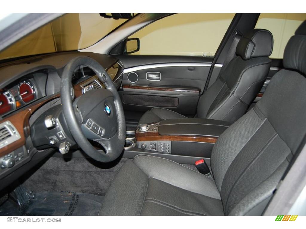 2008 7 Series 750i Sedan - Titanium Silver Metallic / Black photo #19