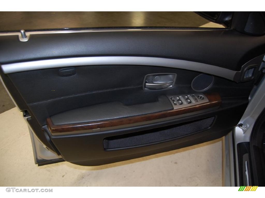 2008 7 Series 750i Sedan - Titanium Silver Metallic / Black photo #22