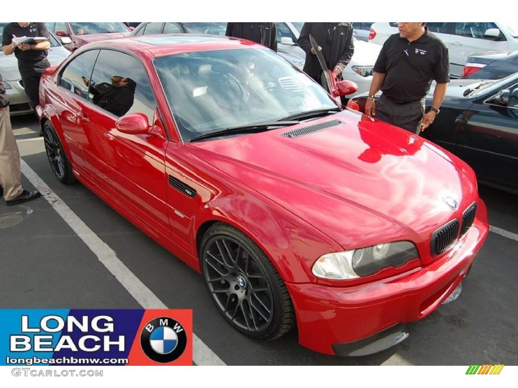 2004 M3 Coupe - Imola Red / Black photo #1