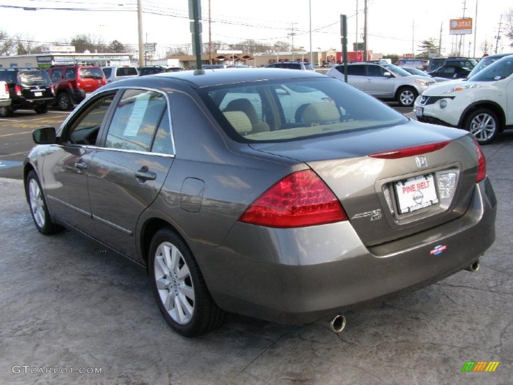 2007 Accord LX V6 Sedan - Carbon Bronze Pearl / Ivory photo #5