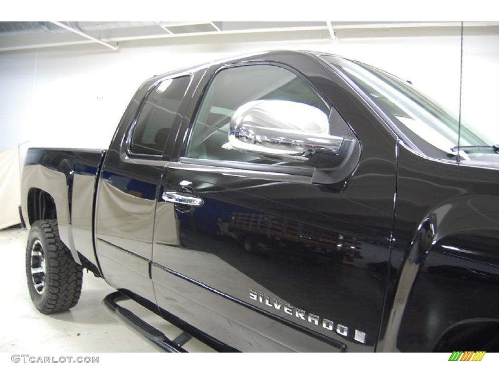 2007 Silverado 1500 LT Extended Cab - Black / Ebony Black photo #4