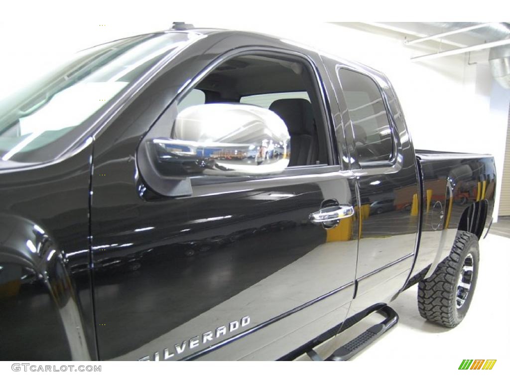 2007 Silverado 1500 LT Extended Cab - Black / Ebony Black photo #13