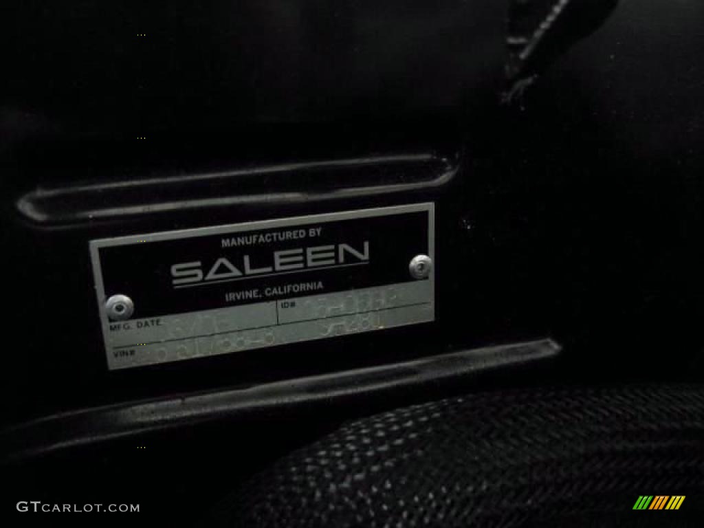 2005 Mustang Saleen S281 Coupe - Black / Dark Charcoal photo #5