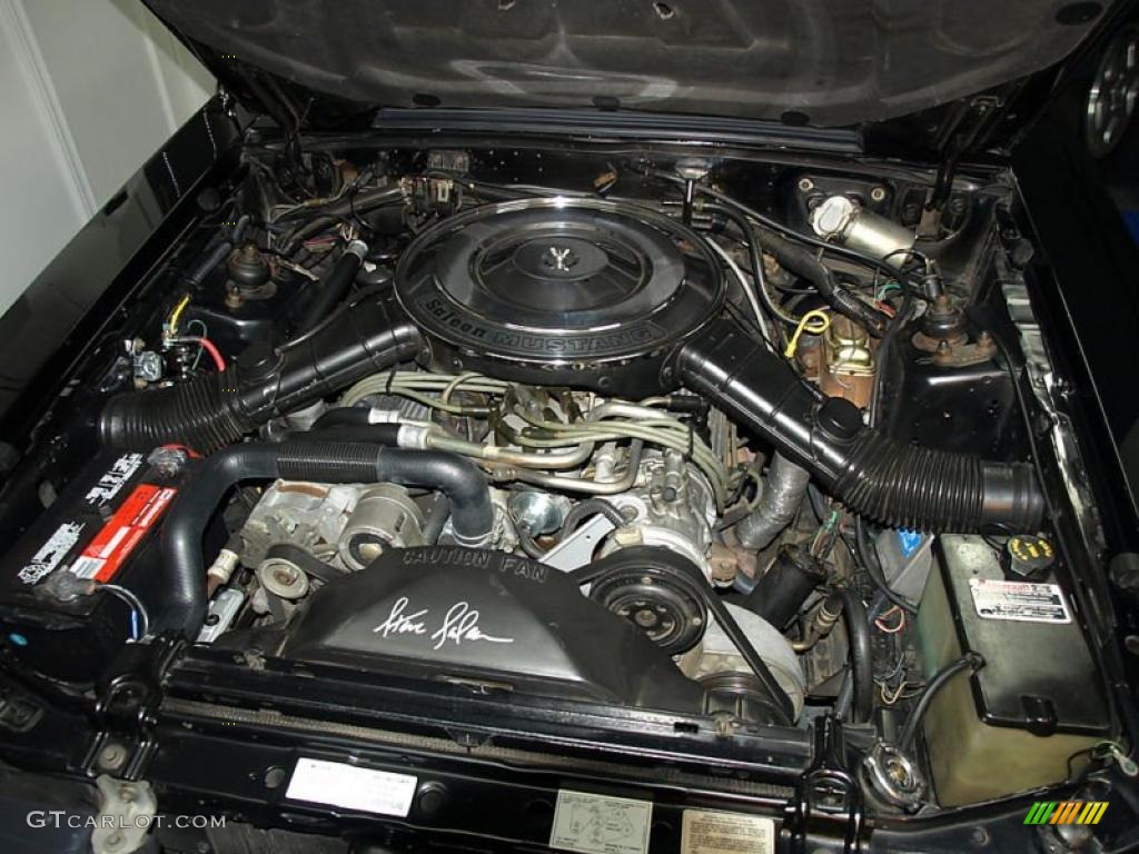 1985 Ford Mustang Saleen Fastback Engine Photos