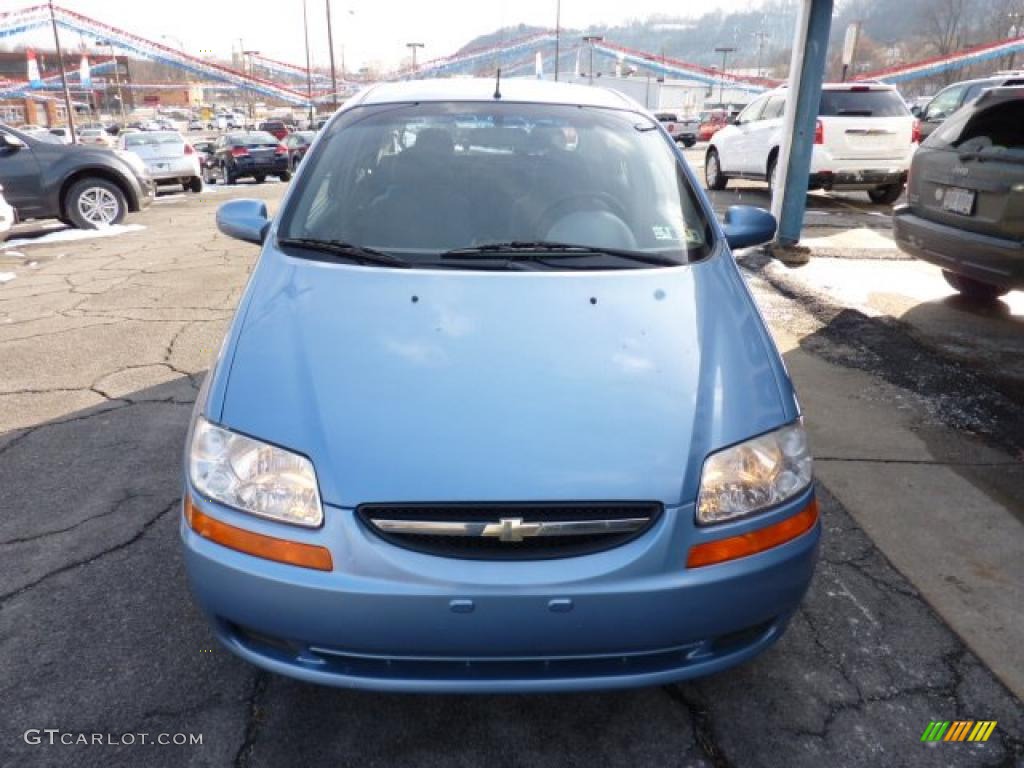 Pastel Blue Metallic 2005 Chevrolet Aveo LS Hatchback Exterior Photo #41292445