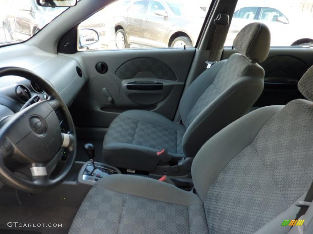 Gray Interior 2005 Chevrolet Aveo LS Hatchback Photo #41292545