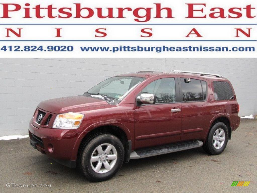 2010 Armada SE 4WD - Tuscan Sun Red Pearl / Charcoal photo #1