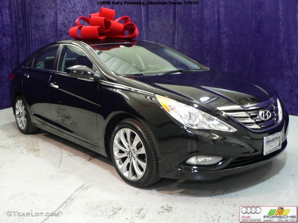 Midnight Black 2011 Hyundai Sonata SE 2.0T Exterior Photo #41294674