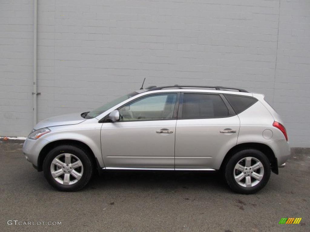 2007 Murano S AWD - Brilliant Silver Metallic / Cafe Latte photo #2