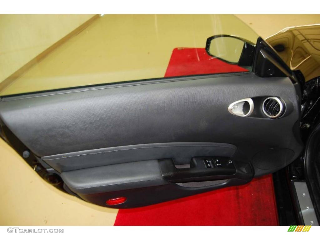 2006 Nissan 350Z Touring Coupe Burnt Orange Leather Door Panel Photo #41296338