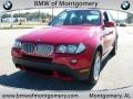 2007 Crimson Red BMW X3 3.0si  photo #9