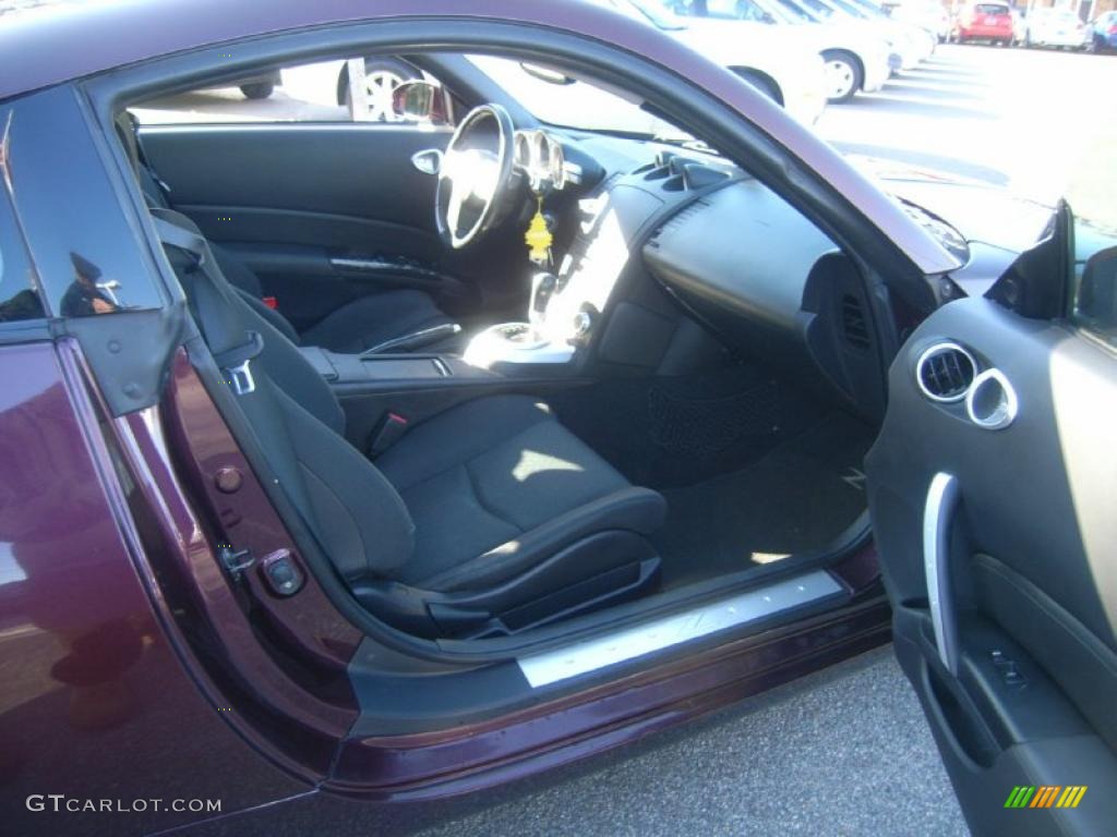 Carbon Black Interior 2006 Nissan 350Z Coupe Photo #41297551