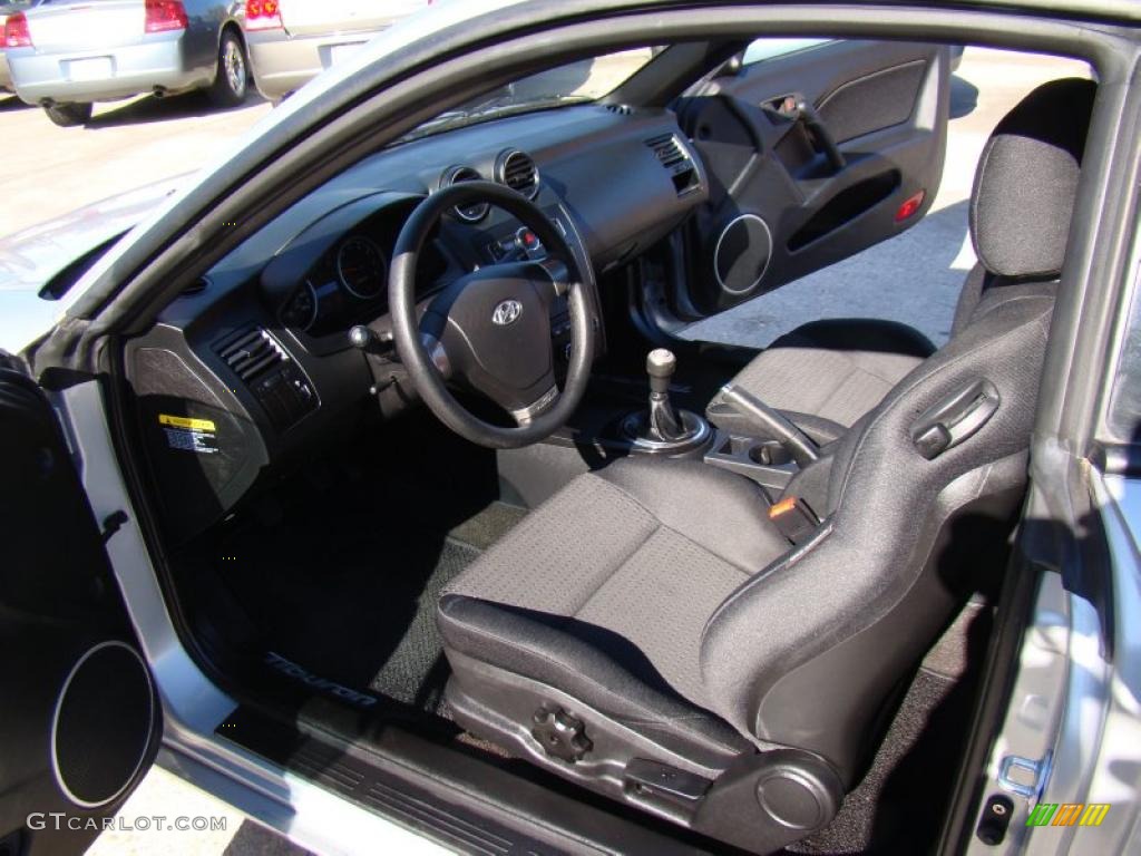 GS Black Cloth Interior 2008 Hyundai Tiburon GS Photo #41299035