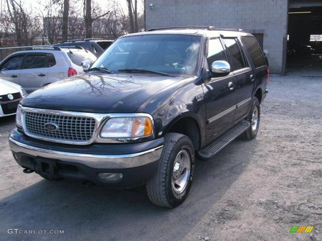 1999 Expedition XLT 4x4 - Deep Wedgewood Blue Metallic / Dark Graphite photo #2