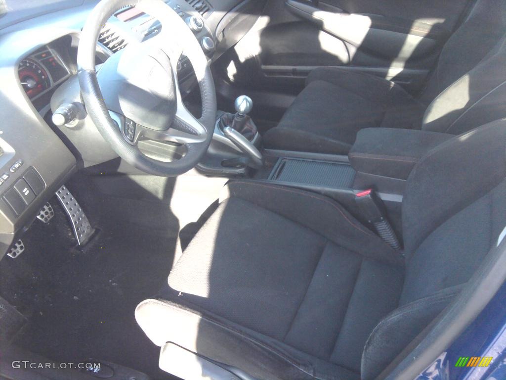 2008 Civic Si Sedan - Fiji Blue Pearl / Black photo #7