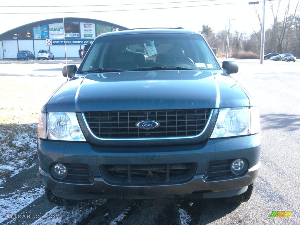 2002 Explorer XLT 4x4 - Medium Wedgewood Blue Metallic / Graphite photo #2