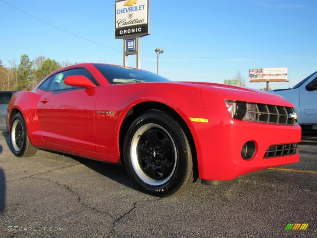 Victory Red 2011 Chevrolet Camaro LS Coupe Exterior Photo #41303118