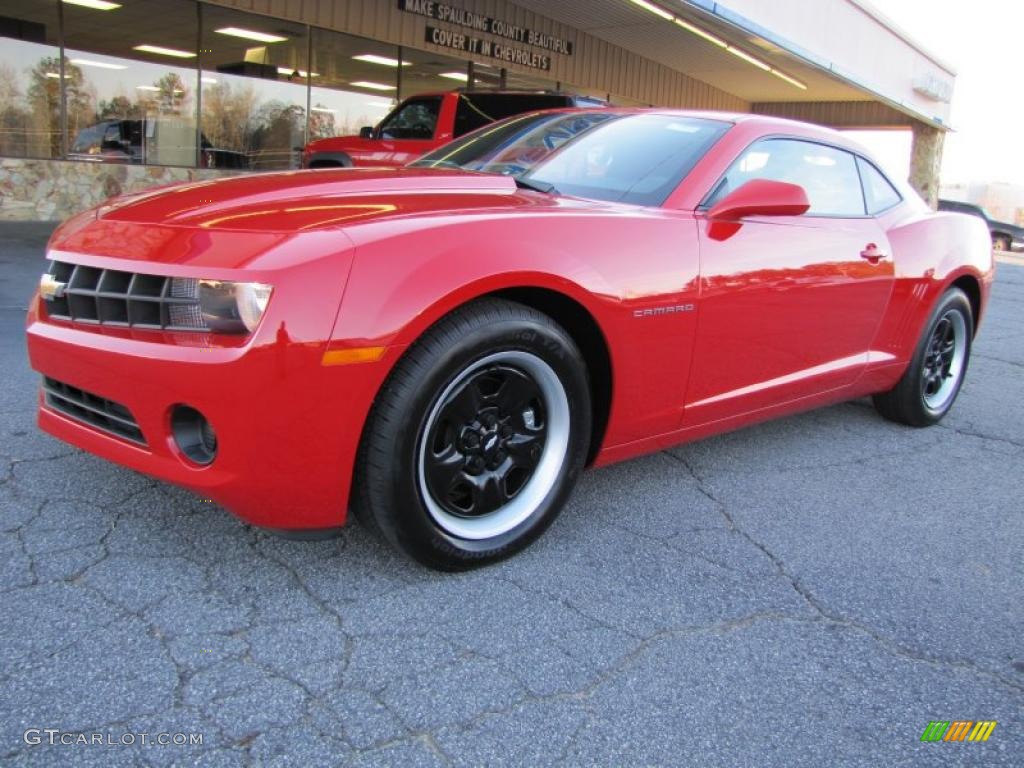 Victory Red 2011 Chevrolet Camaro LS Coupe Exterior Photo #41303156