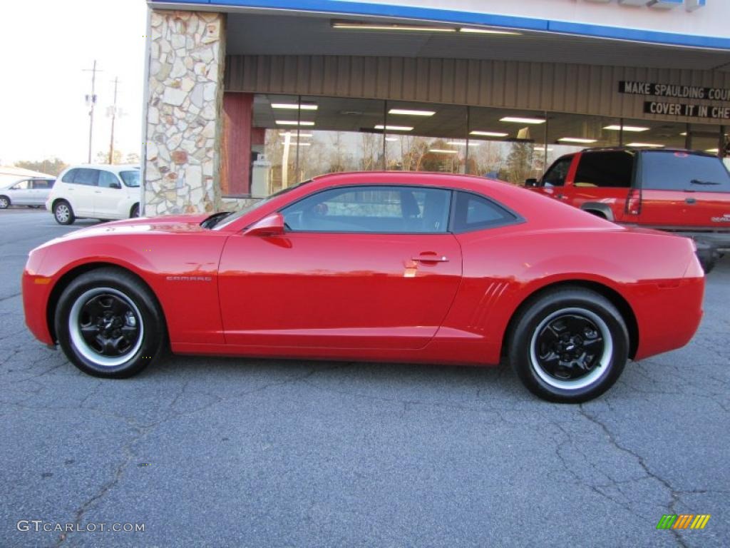 Victory Red 2011 Chevrolet Camaro LS Coupe Exterior Photo #41303176