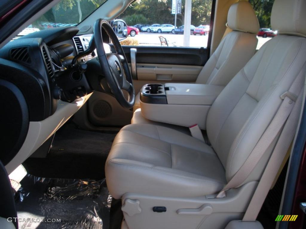 Light Cashmere Interior 2009 Chevrolet Silverado 1500 LT Extended Cab Photo #41304048